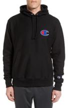 Men's Champion Big C Heavyweight Hoodie - Black