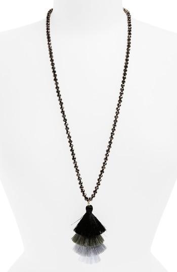 Women's Panacea Stacked Tassel Pendant Necklace