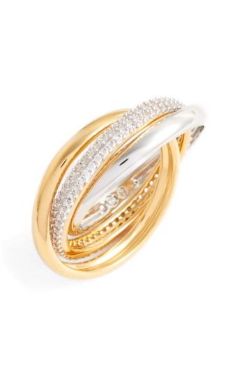 Women's Nadri Trinity Pave Ring
