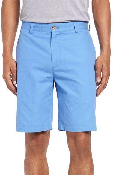 Men's Vineyard Vines Summer Flat Front Twill Shorts - Blue