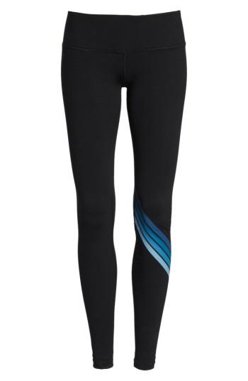 Women's Aviator Nation Chevron Leggings, Size X-small - Blue