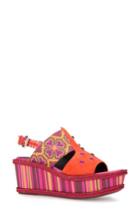 Women's Geox Sakely Platform Wedge Sandal Us / 35eu - Red
