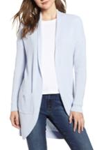 Women's Bp. Stitch Curve Hem Cardigan - Blue