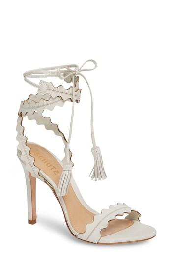 Women's Schutz Lisana Wraparound Sandal .5 M - White