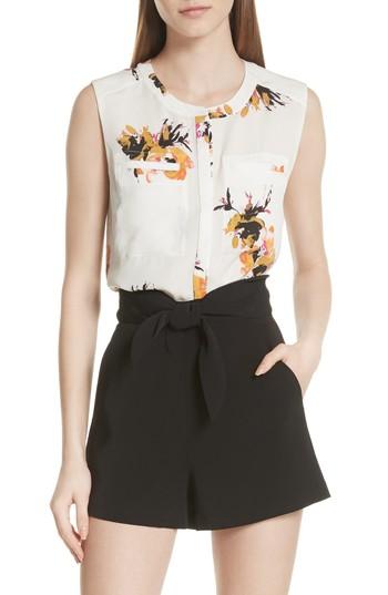 Women's A.l.c. Adela Silk Georgette Blouse - White