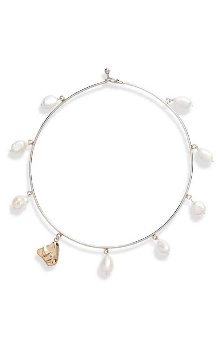 Women's Faris Portra Pearl Collar Necklace