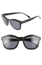 Women's Versace Medusa 57mm Square Sunglasses - Black Solid