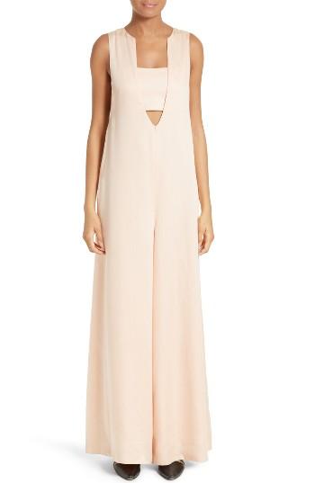 Women's Opening Ceremony Twill U-neck Jumpsuit