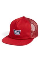 Men's Brixton Stith Mesh Snapback Baseball Cap - Red