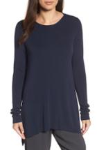 Women's Eileen Fisher Crewneck Sweater, Size - Blue