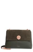 Ted Baker London Sorikai Leather & Suede Crossbody Bag -