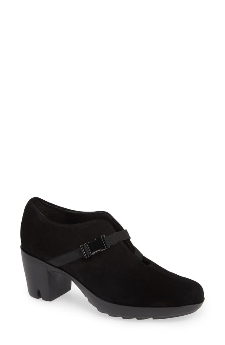 Women's Munro Linn Block Heel Bootie .5 M - Black