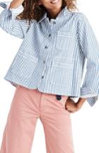 Women's Madewell Shrunken Workwear Jacket, Size - Blue