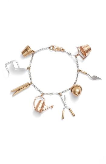 Women's Tory Burch Gardening Tool Charm Bracelet