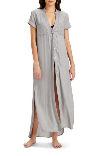 Women's Onia Kim Button Down Cover-up Dress - Grey