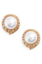 Women's Oscar De La Renta Simulated Pearl Stud Earrings