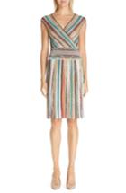 Women's Missoni Metallic Stripe Dress Us / 42 It - Metallic