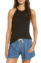 Women's Madewell High Neck Tank, Size - Black