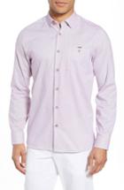 Men's Ted Baker London Slim Fit Textured Sport Shirt (xl) - Pink