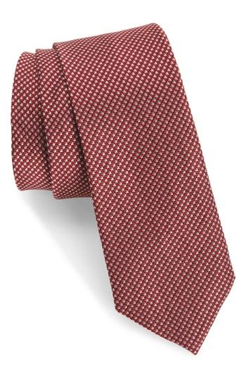 Men's 1901 Jennie Solid Silk Tie, Size - Red