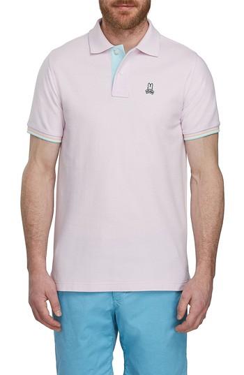 Men's Psycho Bunny St. Croix Polo (m) - Pink