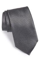 Men's Canali Dot Silk Tie, Size X-long - Grey