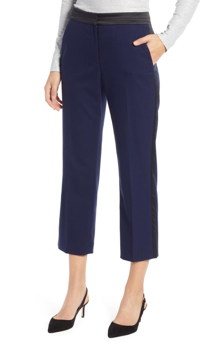 Women's 1901 Crop Tuxedo Pants - Blue