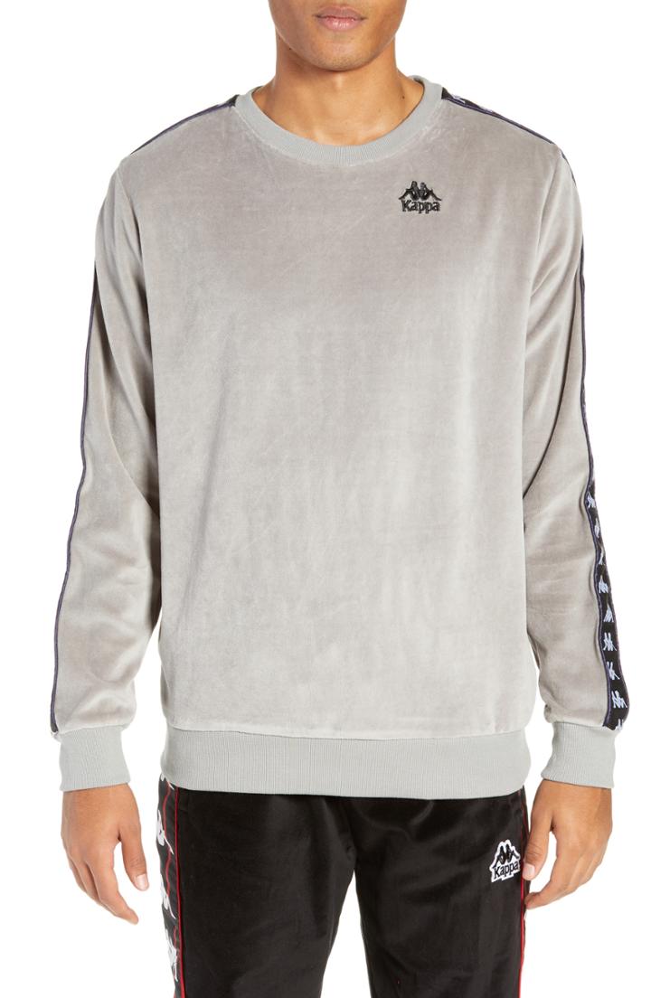 Men's Kappa Authentic Aynset Velour Crewneck Sweatshirt