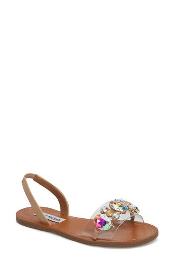 Women's Steve Madden Alice Crystal Embellished Sandal M - Brown