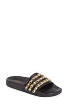 Women's Topshop Hottie Pearl Chain Slide Sandal .5us / 35eu - Black