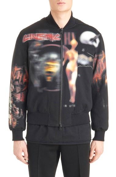 Men's Givenchy Pieced Cotton Bomber Jacket