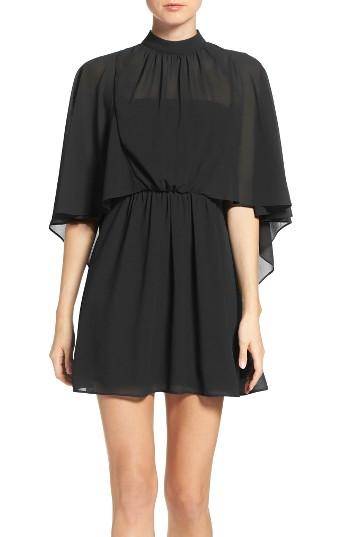 Women's Ali & Jay Chiffon Cape Dress - Black