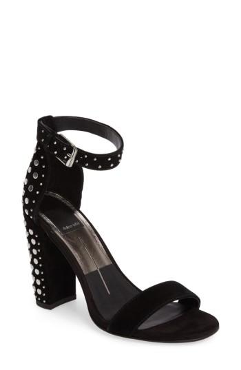 Women's Dolce Vita Hendrix Studded Sandal .5 M - Black