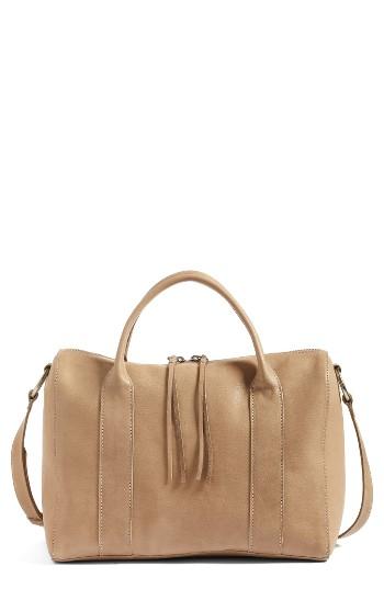 Madewell O-ring Leather Satchel - Grey