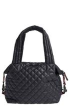 Mz Wallace 'medium Sutton' Quilted Oxford Nylon Shoulder Tote - Black