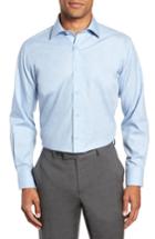 Men's Lorenzo Uomo Trim Fit Solid Dress Shirt - 34 - Blue