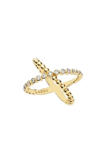 Women's Lagos Caviar Crisscross Ring