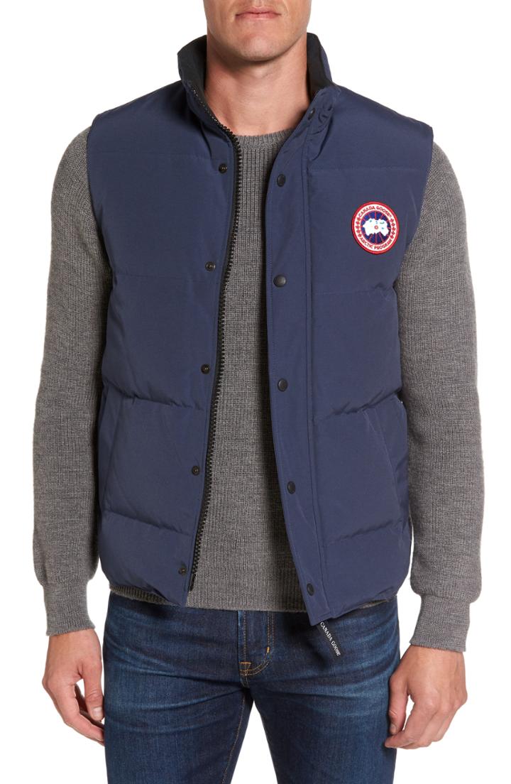 Men's Canada Goose Garson Regular Fit Quilted Down Vest - Blue