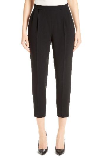 Women's Max Mara Bonito Pleated Cady Ankle Pants