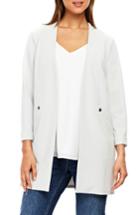 Women's Wallis Popper Pocket Duster Jacket Us / 14 Uk - Grey