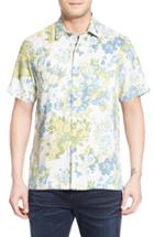 Men's Tommy Bahama 'yarra Valley' Regular Fit Floral Silk Camp Shirt - White