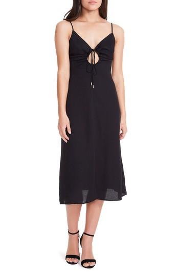Women's Afrm Cora Midi Dress - Black