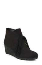 Women's Dr. Scholl's Classify Tassel Wedge Bootie M - Black