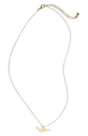 Women's Girly Dinosaur Charm Necklace