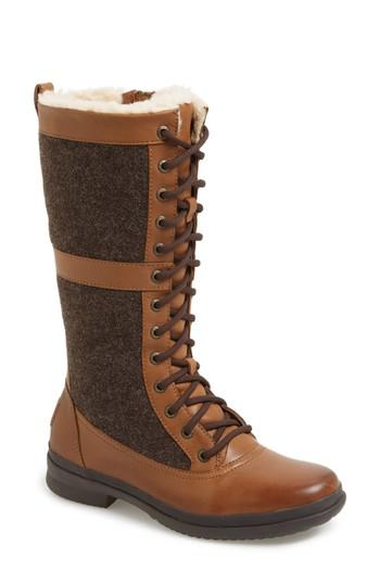 Women's Ugg Elvia Waterproof Boot, Size 12 M - Brown