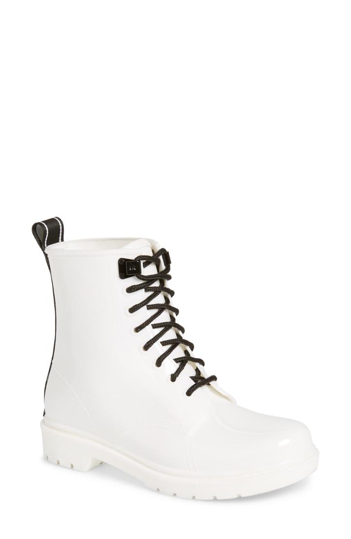 Women's Michael Michael Kors Tavie Rain Boot M - White