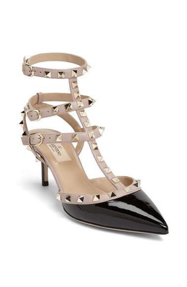 Women's Valentino Rockstud Pointy Toe Pump .5us / 35.5eu - Black