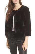 Women's Linda Richards Genuine Rex Rabbit Fur Jacket