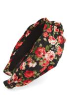 Tasha Turban Knot Floral Headband, Size - Black