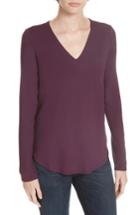 Women's Eileen Fisher V-neck Jersey Tee, Size - Purple